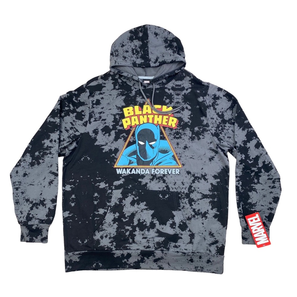 Marvel Black Panther Hoodie Men's XXL Wakanda Forever Collector W/ Pouch Pocket - Picture 1 of 7